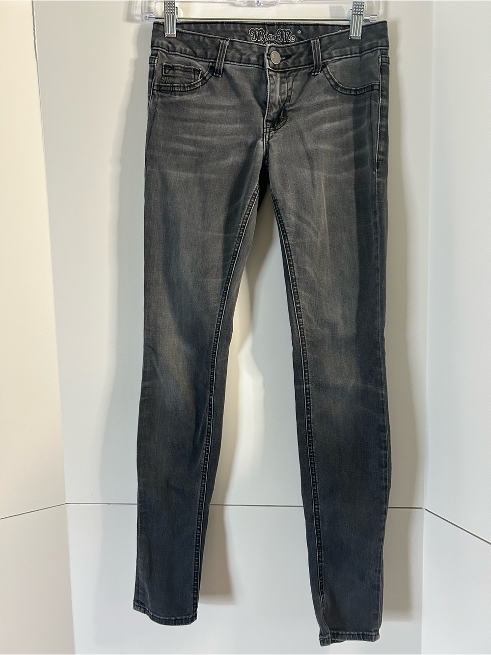 Miss Me "Ashley" Women's Skinny Jeans in Faded Charcoal Size 27